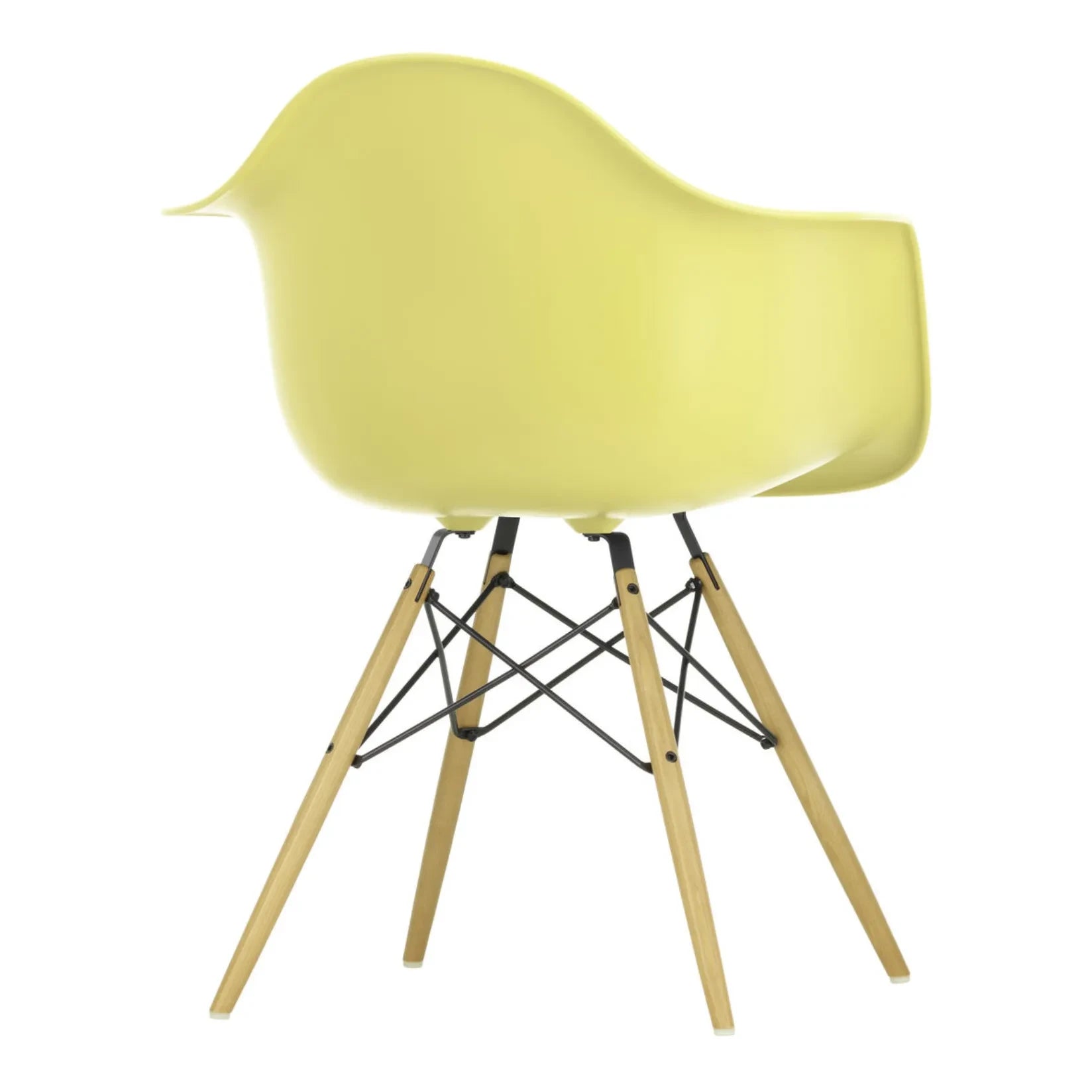 Vitra - DAW Chair - Ahornuntergestell - Charles & Ray Eames | Zitronengelb