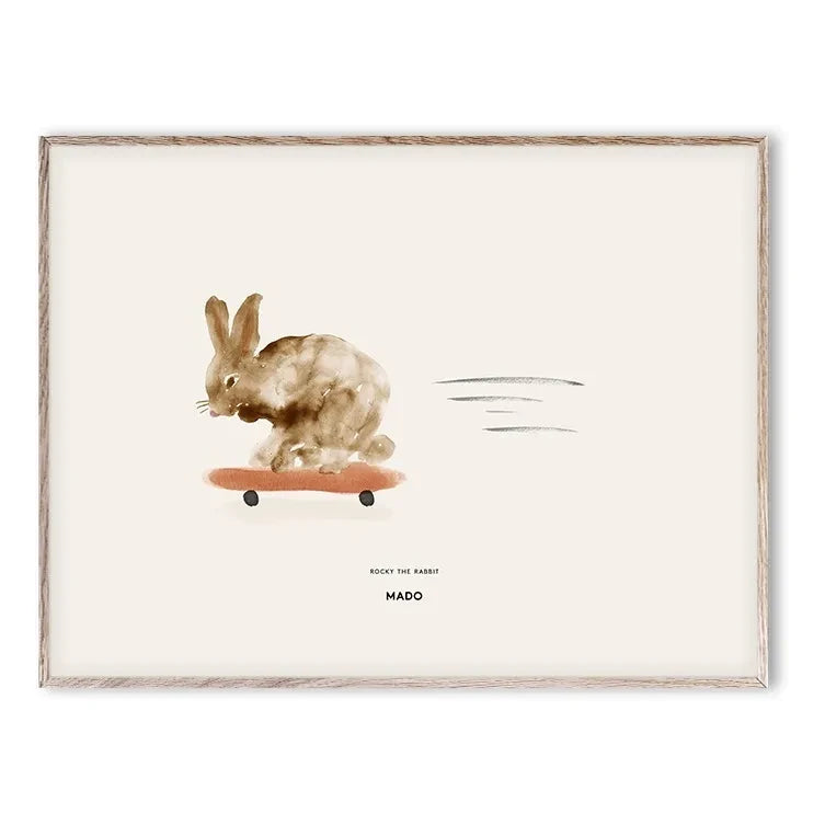Mado - Rocky-Kaninchen-Druck 30x40 cm