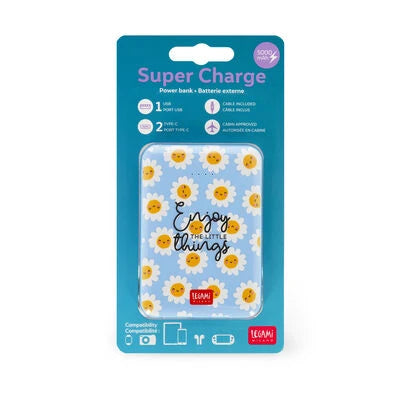 Legami - Tragbares Powerbank Daisy - Meine Superkraft