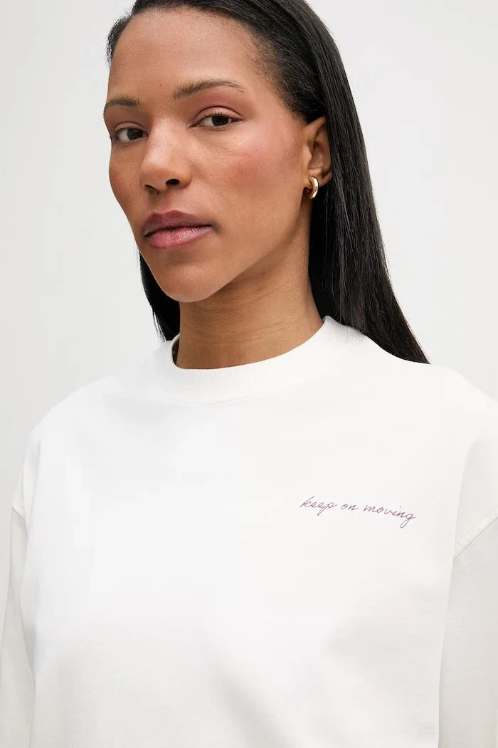 Marc O'Polo kadın pamuklu oversize sweatshirt