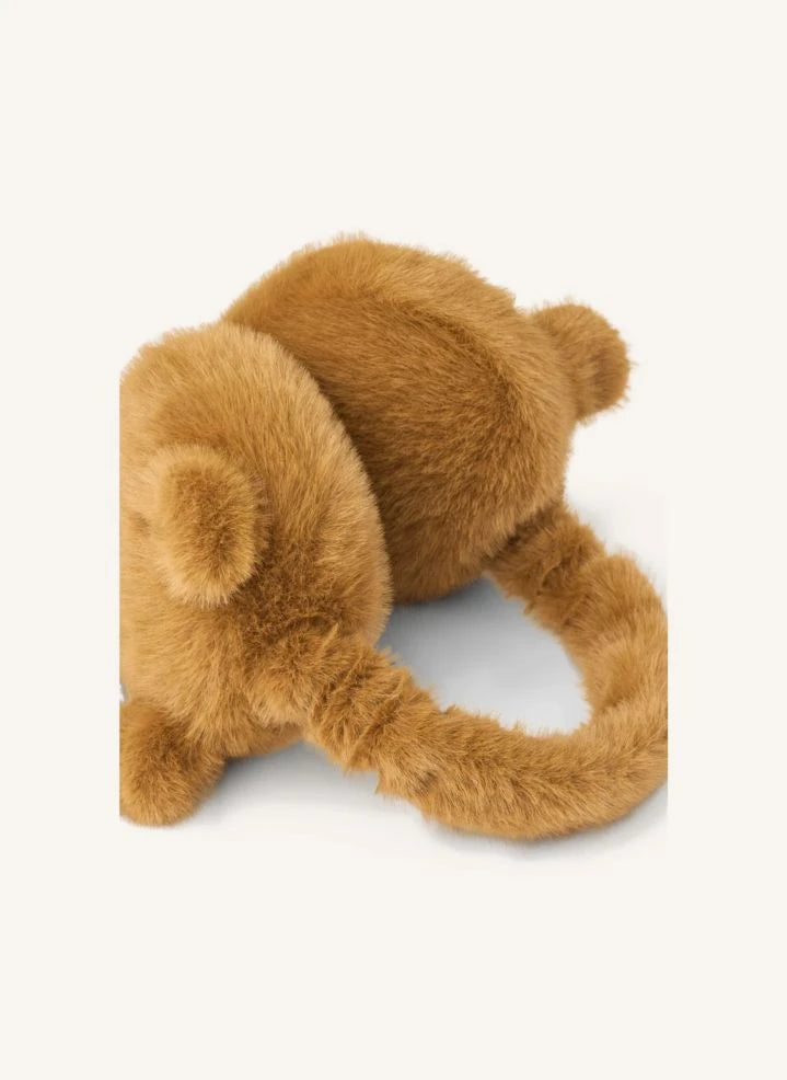 Liewood - Timothy Bear Plüsch-Ohrwärmer aus recycelter Faser | Karamell