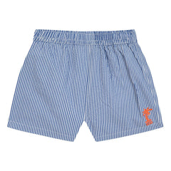 Bonton - Gestreifte Baby-Badeshorts | Azurblau