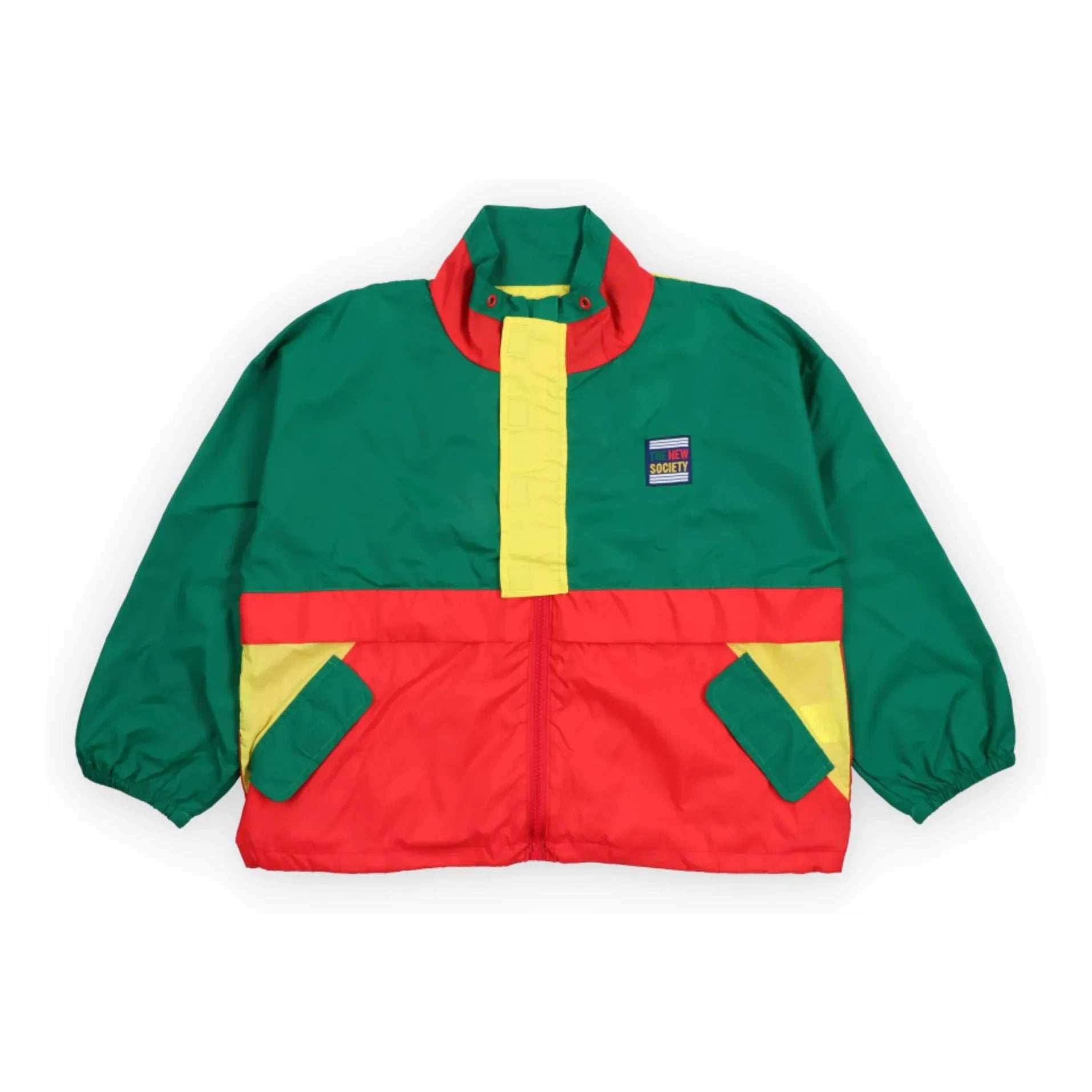 the new society - Pansy Colorblock Jacke | Grün