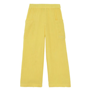 Bonton - Lauren Baumwoll-Musselin-Hose mit Taschen | Gelb