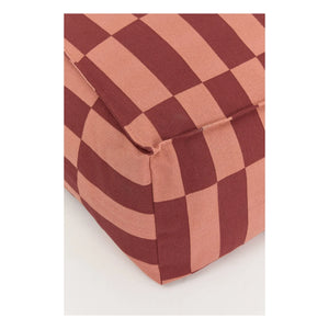 Nobodinoz - Vibes Tiles lange Pouf | Rot