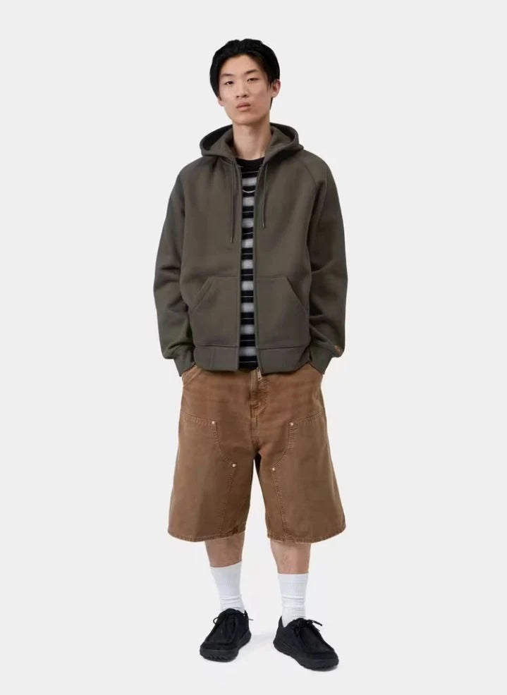 Carhartt WIP - Chase Sweatshirt mit Reißverschluss | Dunkelgrau