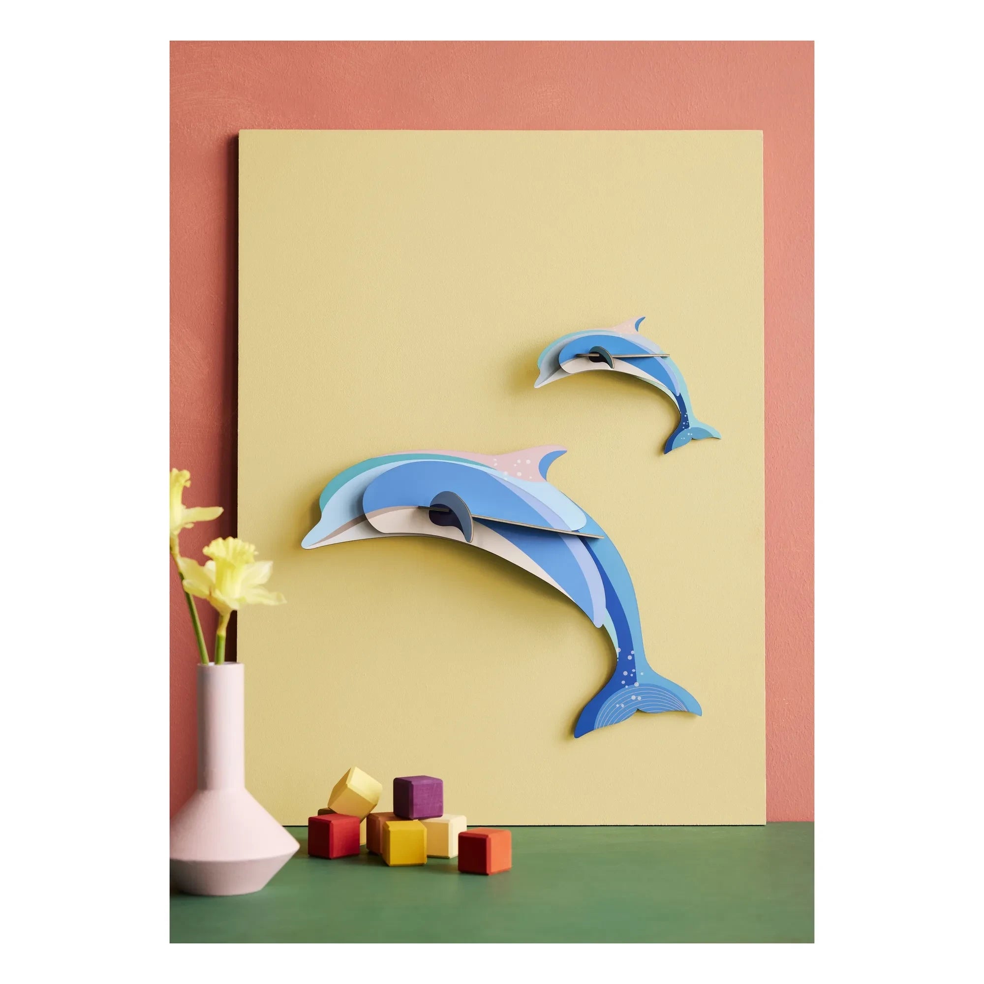 Studio Roof - Wanddekoration Delphin - 2er Set | Hellblau