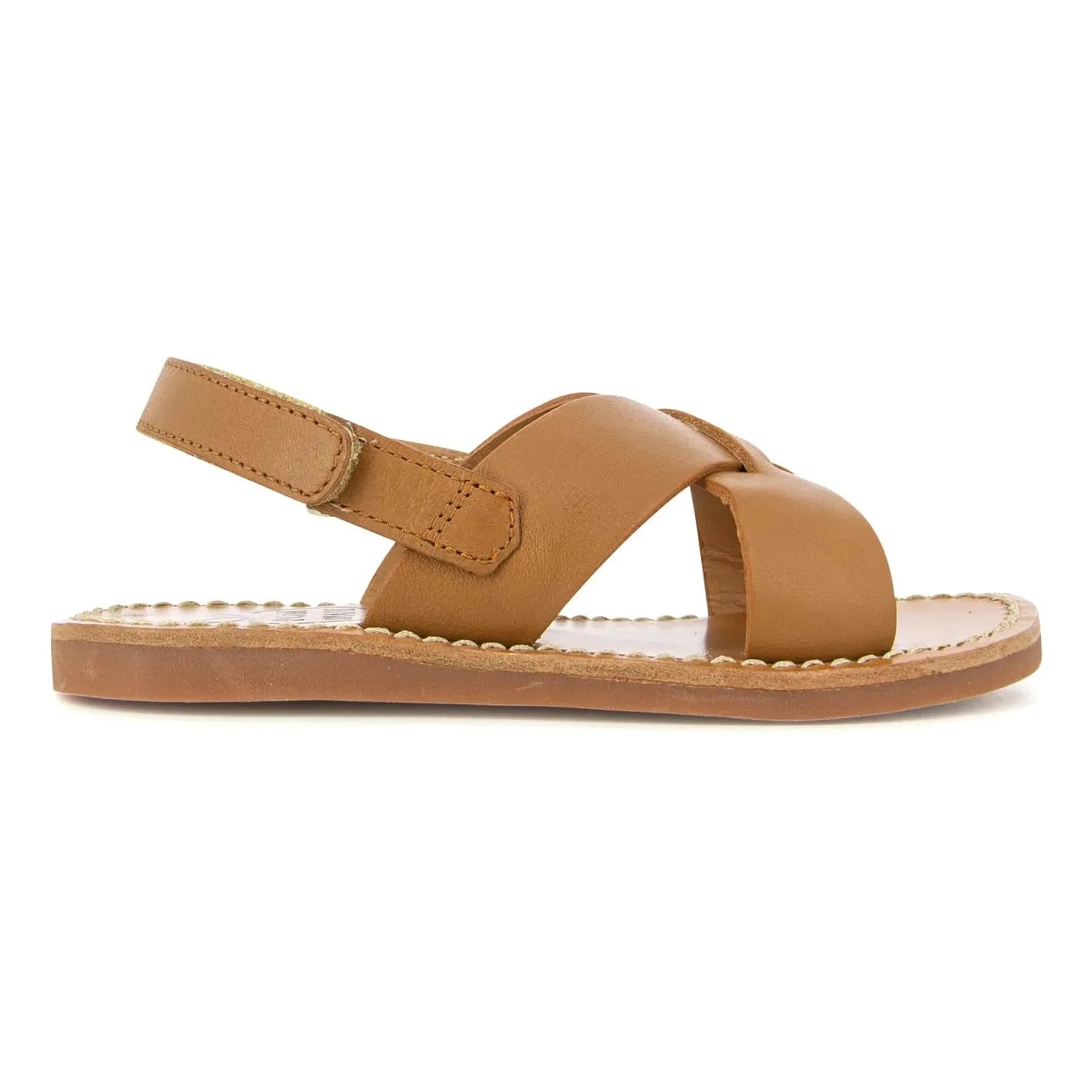 Pom d'Api - Stitch Cross-Sandalen | Braun