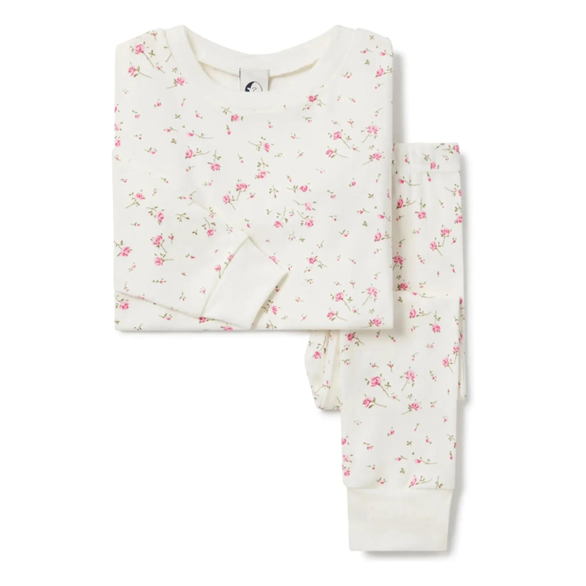 Sleepy Doe - Schlafanzug aus Bio-Baumwolle mit Blumenmuster | Ecru