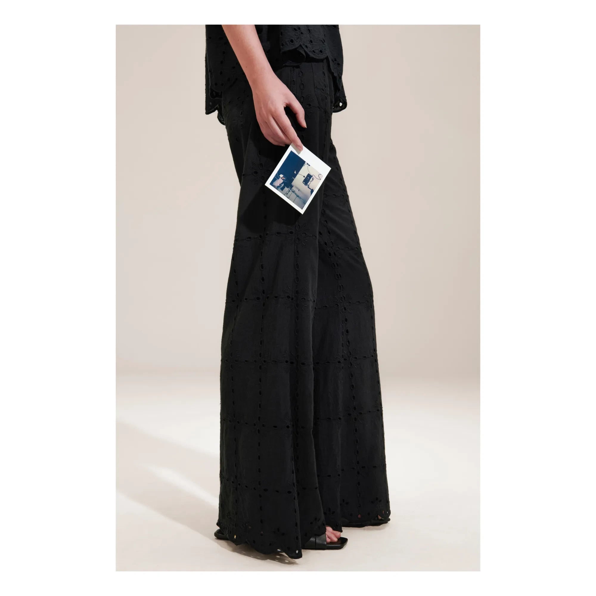 BELLEPIECE - Mateo Bestickte Hose | Schwarz