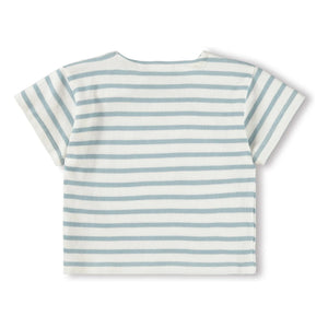 Molo - Eivor Gestreiftes Bio-Baumwoll-T-Shirt | Weiß