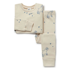 Sleepy Doe - Peace Bio-Baumwoll Pyjama | Ecru