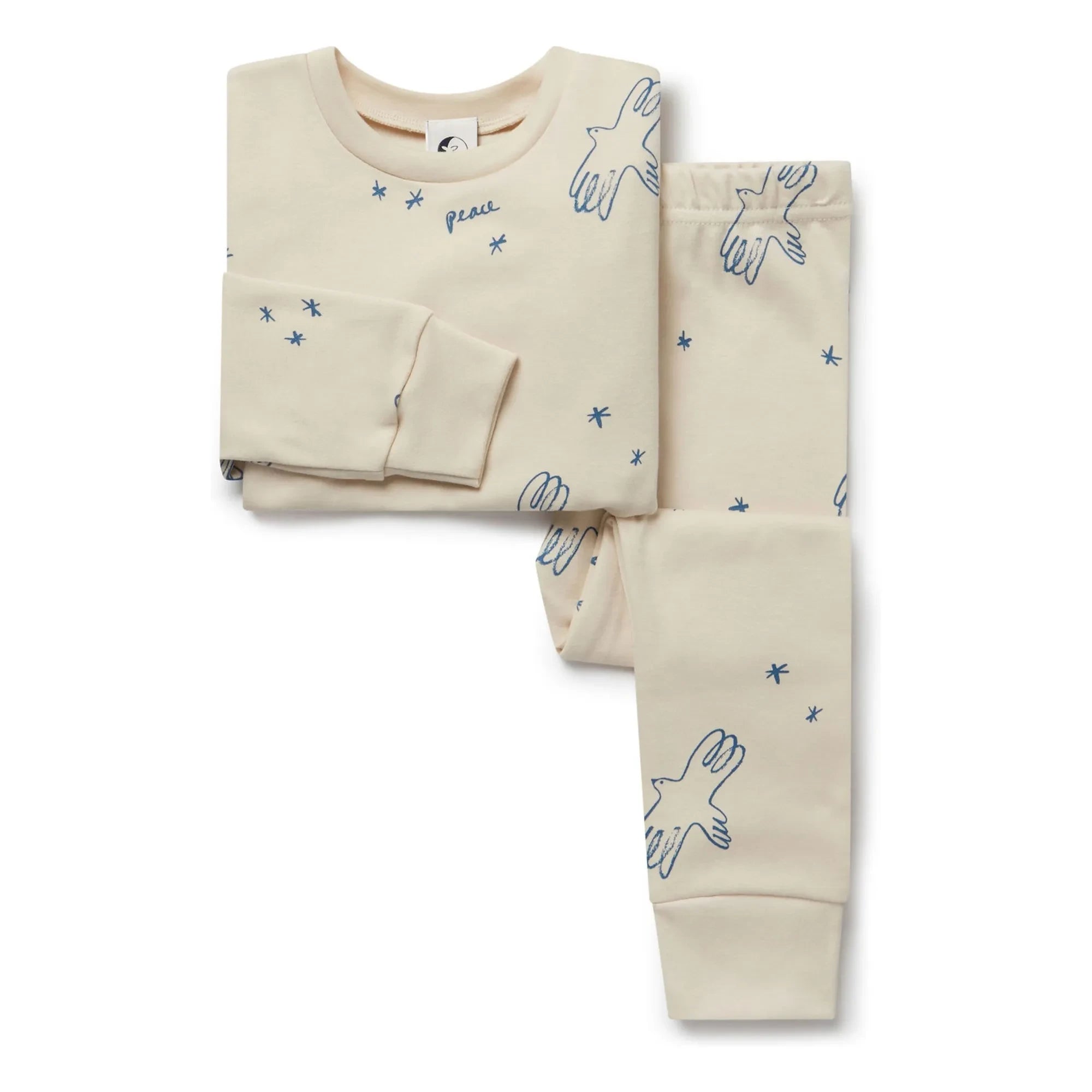 Sleepy Doe - Peace Bio-Baumwoll Pyjama | Ecru