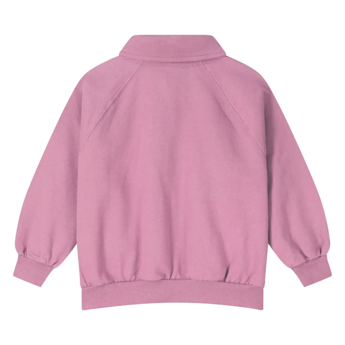 Gray Label - Organik pamuklu polo yaka sweatshirt | Pembe