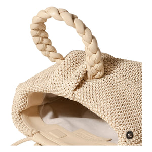 Hereu - Tasche Bombon M Weicher Bast | Beige