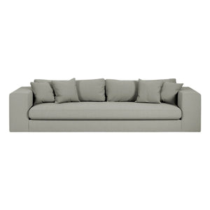 Panac Edition - Bellechasse 3-Sitzer Sofa, Baumwolle und Leinen - 245 cm | Grau