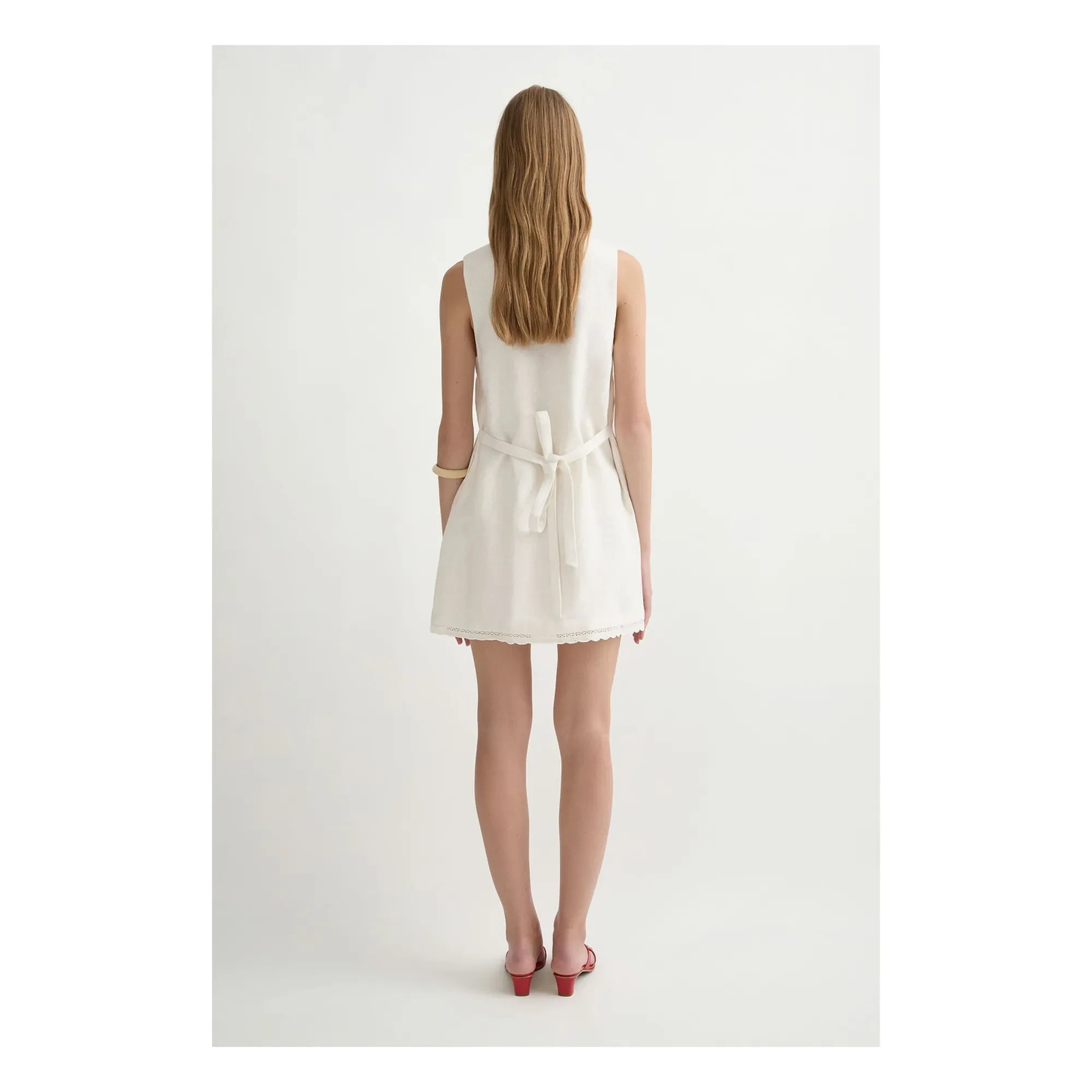 Posse - Effi Leinenkleid | Creme