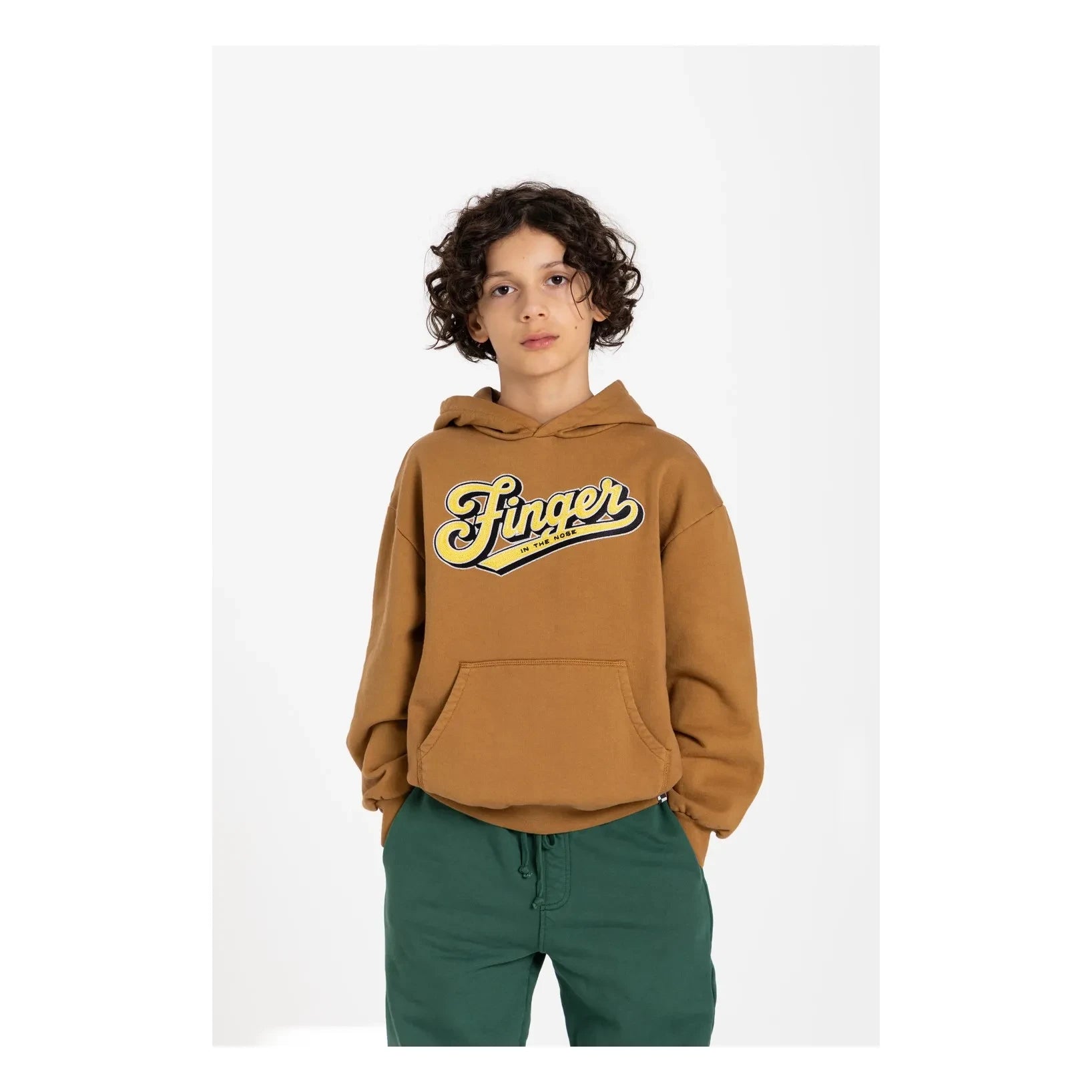 Finger in the nose - Hope Organik Pamuklu Sweatshirt | Buzlu kahverengi