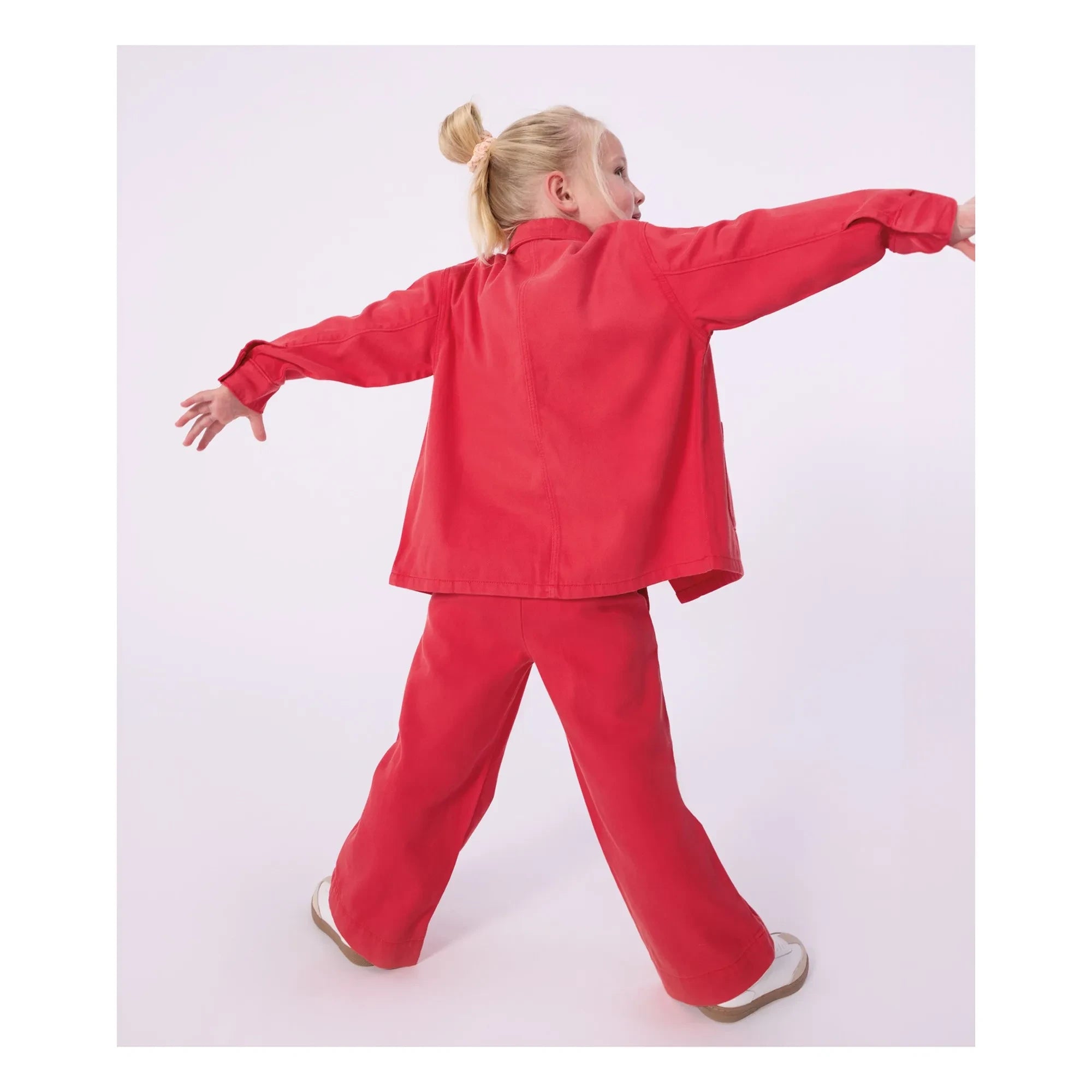 Petit Bateau - Jeans-Arbeitsjacke | Vermillion