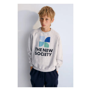 the new society - Sweat Logo Mykonos Baby | Gri melanj