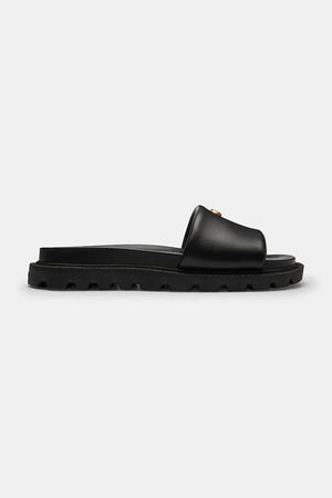 Coach Brynn Leather Slide Sandal Kadın Deri Düz Taban Terlik