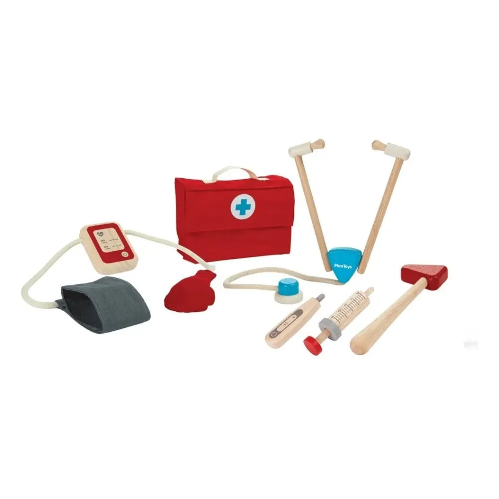 Plan Toys - Arzttasche mit Holz-Accessoires