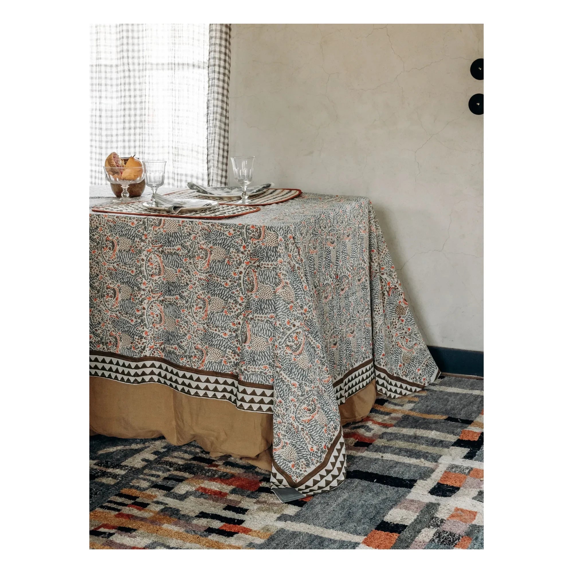 Le Monde Sauvage – London Tischdecke | Blau