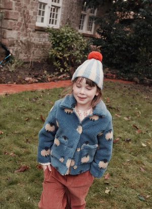 Emile et Ida - Schaf Sherpa-Jacke | Blau