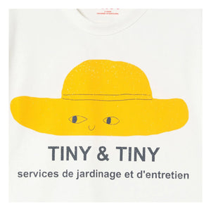 Tinycottons - T-Shirt aus Bio-Baumwolle mit Tiny & Tiny-Motiv | Weiß
