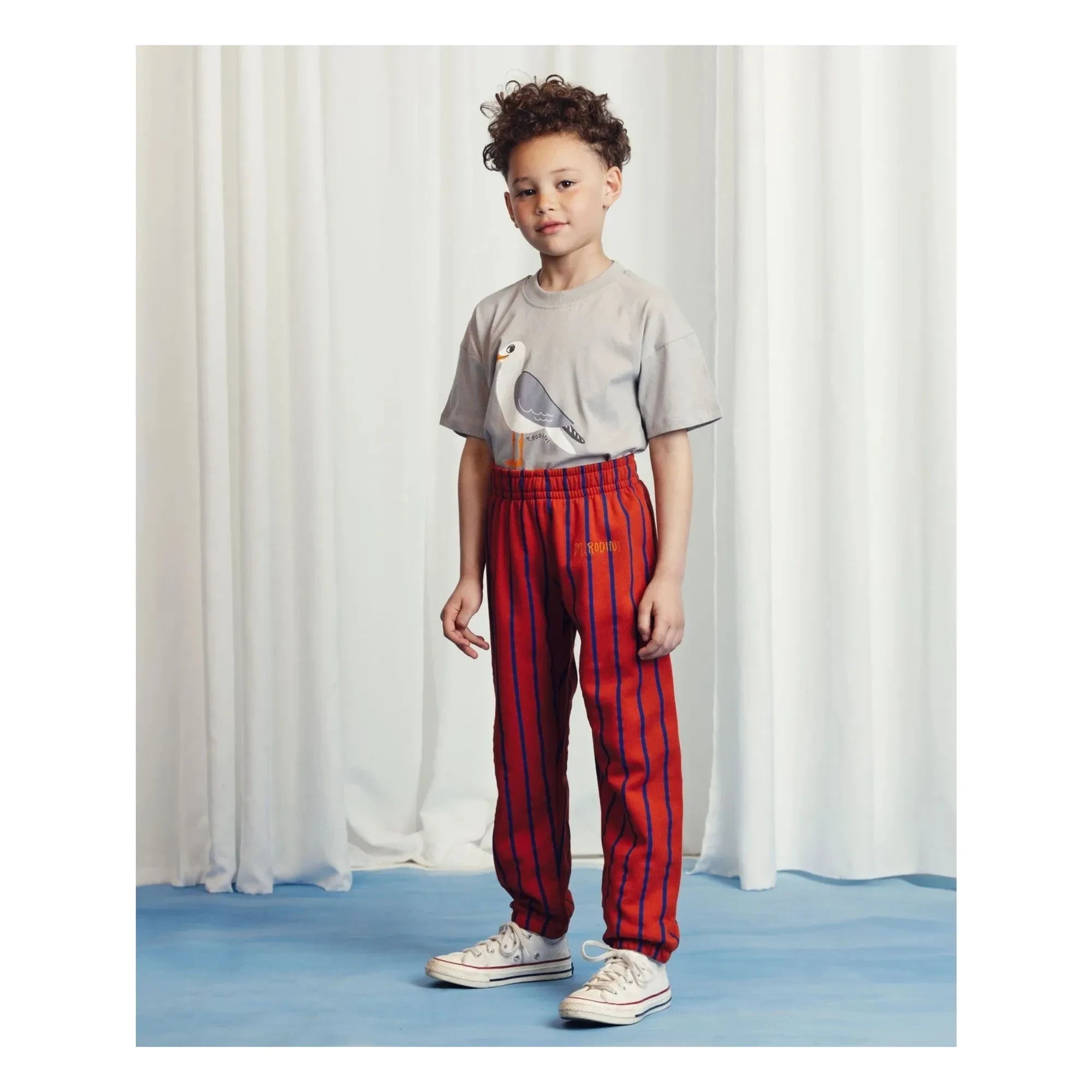Mini Rodini - Seagull T-Shirt Bio-Baumwolle | Grau