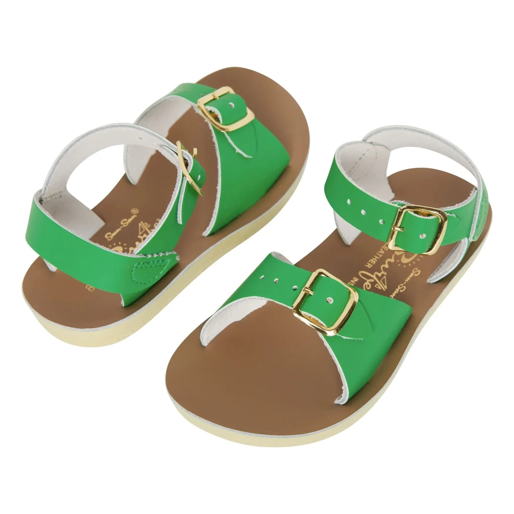 Salt-Water - Wasserdichte Surfer Ledersandalen | Meadow Green