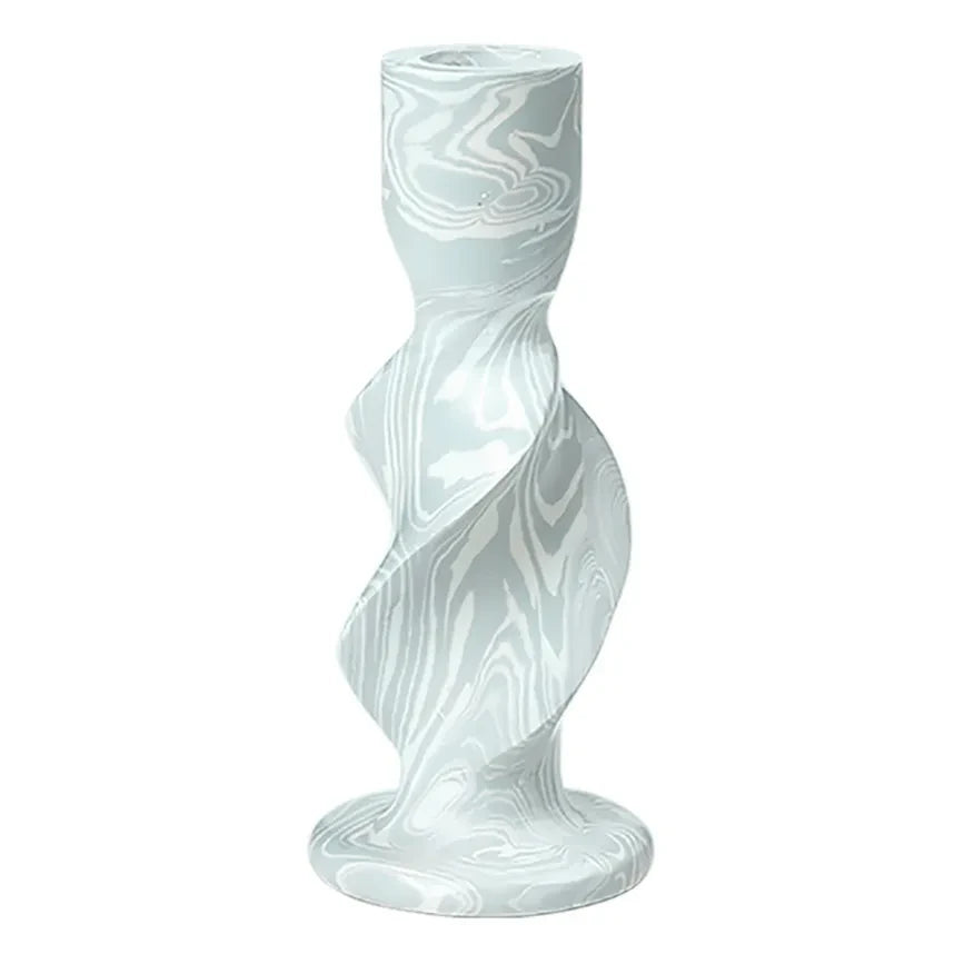 Broste Copenhagen – Twist-Kerzenständer | Türkis