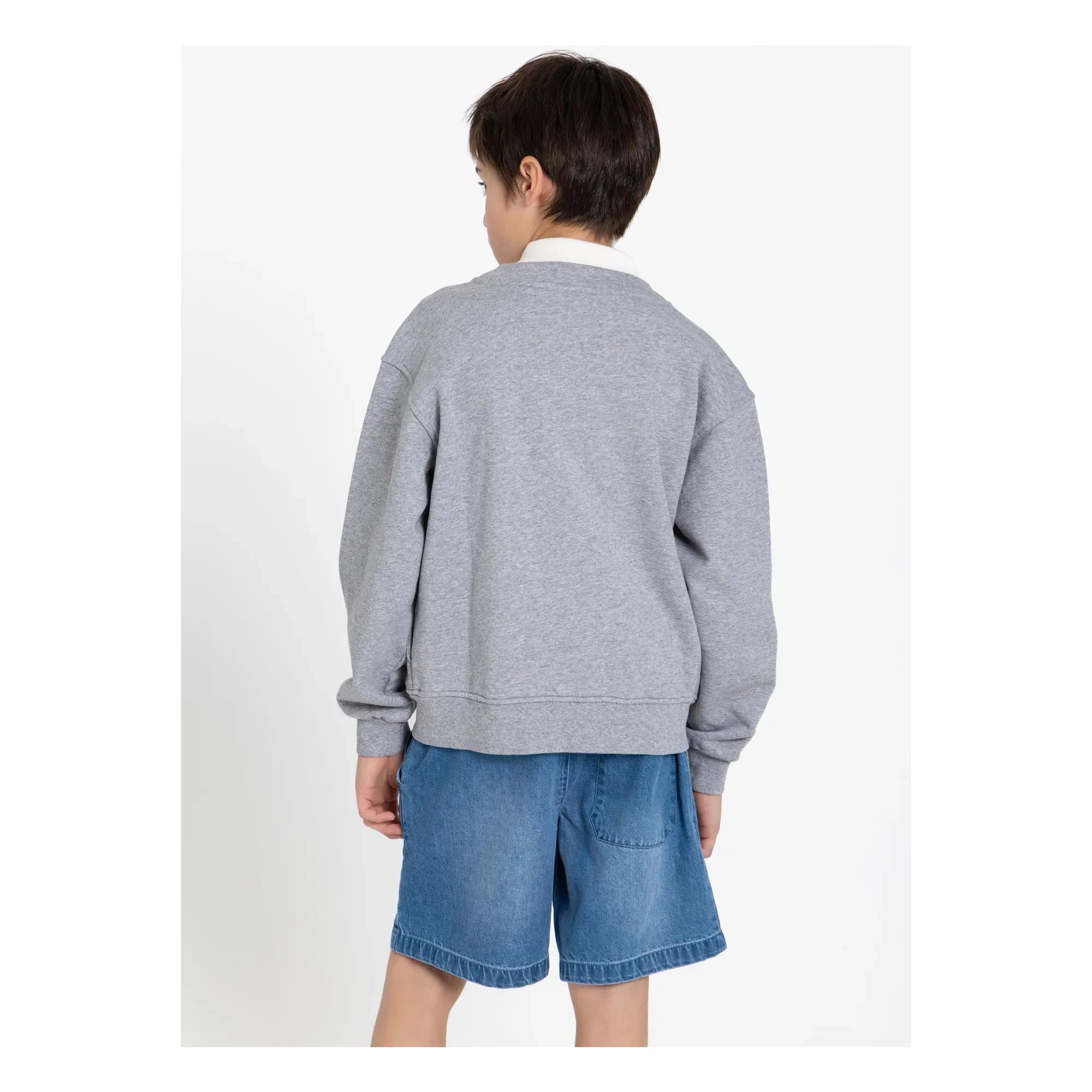 Smallable Kid - Ostmark Strickjacke aus Bio-Baumwolle | Grau meliert