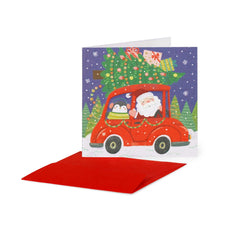 Legami - Mini Weihnachtskarte - Santa Car