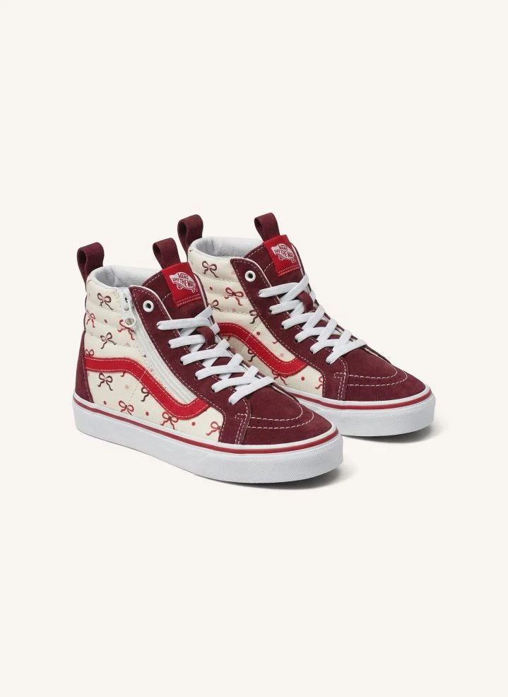 Vans - Burgundy SK8-Hi Reissue Mit Reißverschluss und Knöchelriemen Sneakers