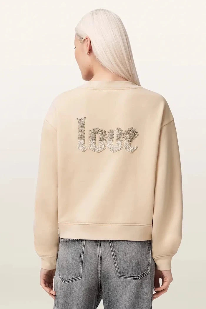 AllSaints kadın pamuklu PEACE sweatshirt