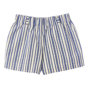 Fabula - Gestreifte Weite Shorts | Hellblau