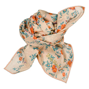 Louis Louise - Beige rosa gemusterter Schal