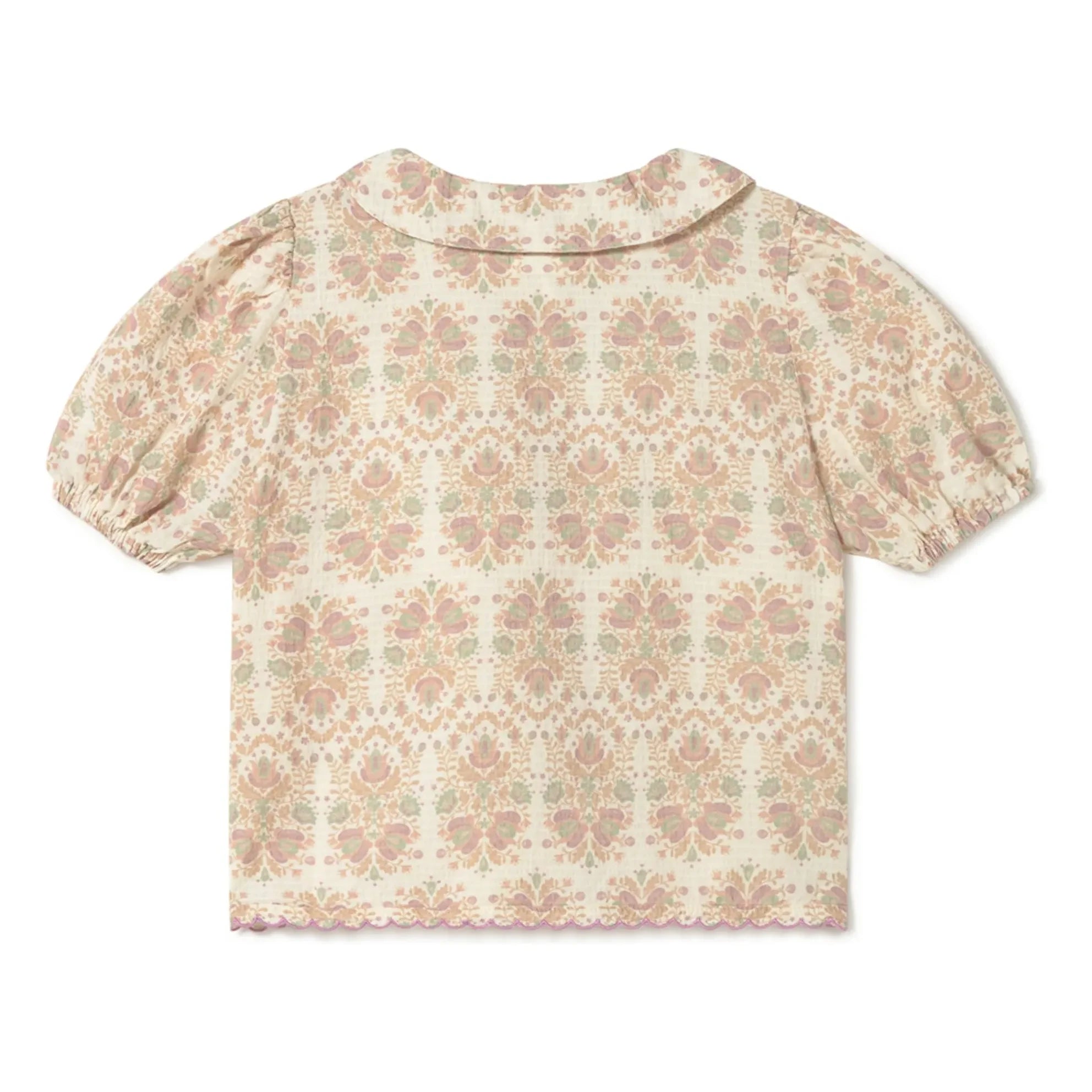 Coco au Lait - Geblümte Bluse Bio-Baumwolle | Ecru