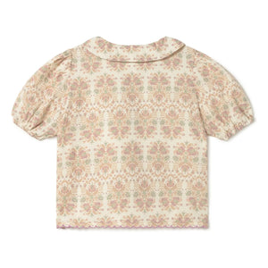 Coco au Lait - Geblümte Bluse Bio-Baumwolle | Ecru