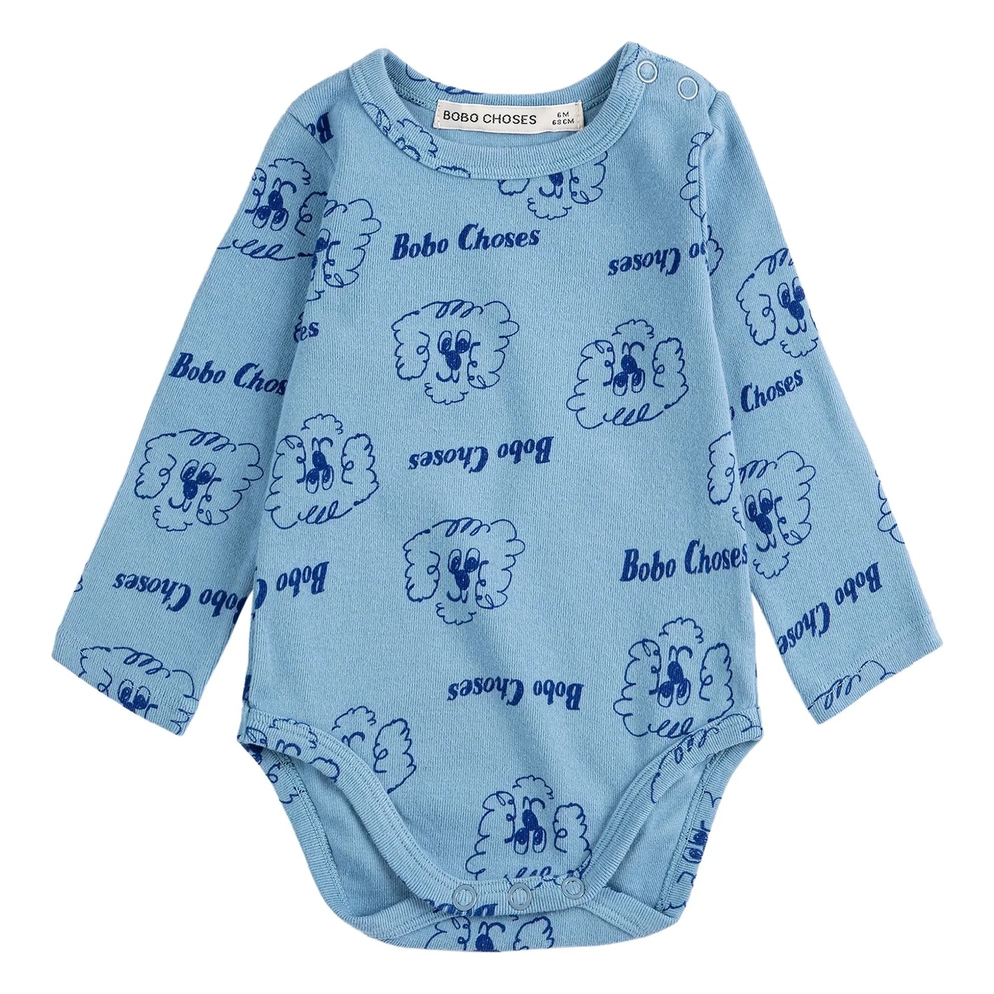 Bobo Choses - Body Dogs Bio-Baumwolle | Blau
