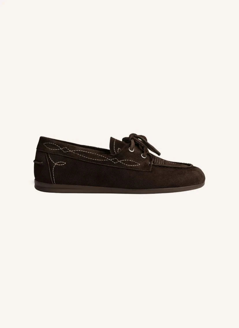Posa - Prairie Wildleder Bootsschuhe | Dunkelbraun