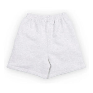 the new society - TNS Logo Jogger Shorts | Heather Grey