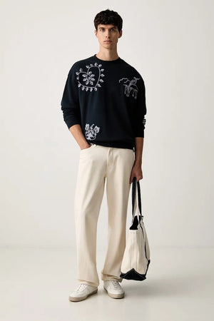 Scotch & Soda erkek pamuklu sweatshirt