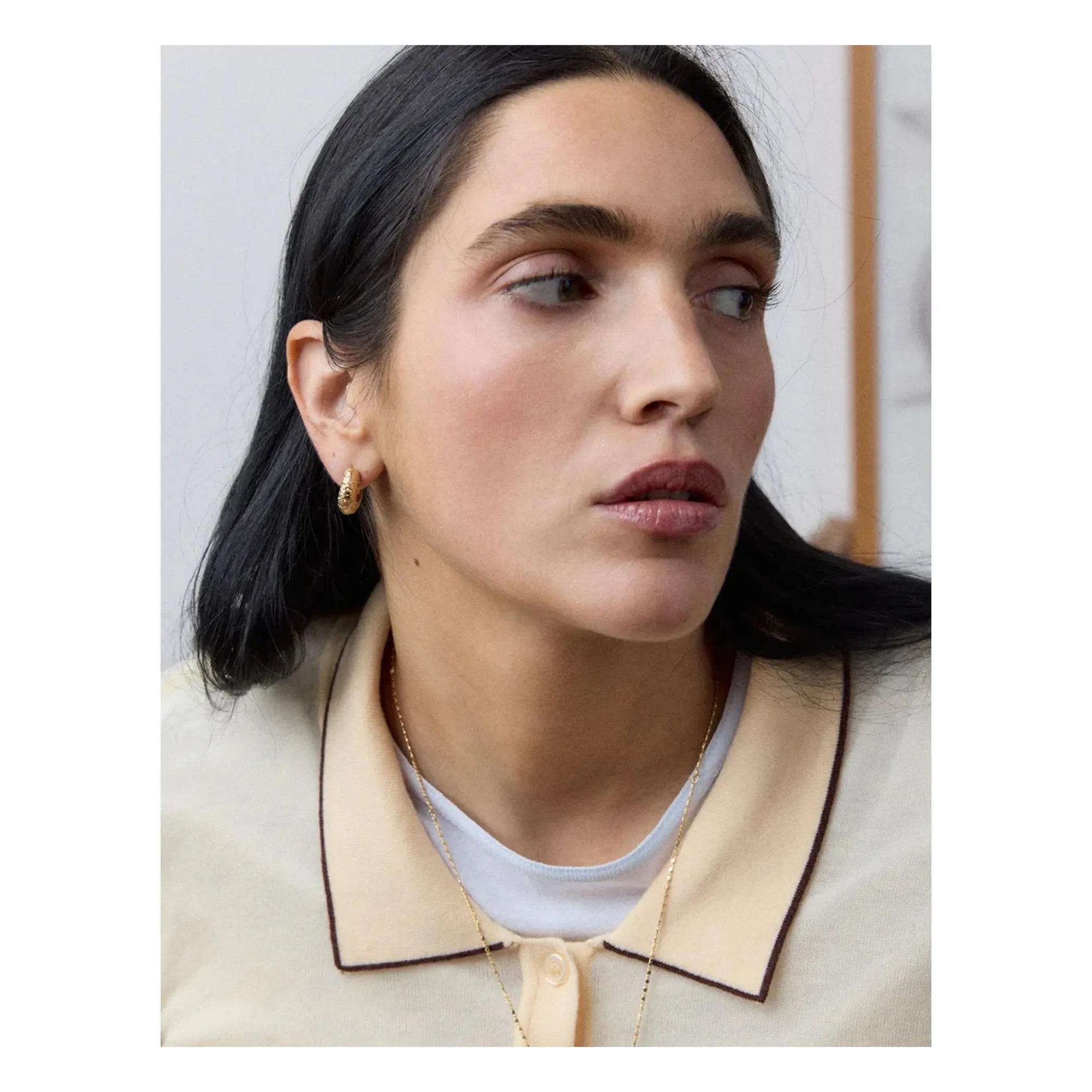 Louise Damas - La Craquelée Halka Küpeler | Gold