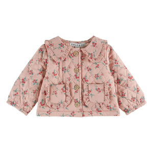 Emile et Ida - Blumenmuster Steppjacke | Rosa