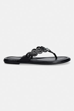 MICHAEL Michael Kors kadın deri parmak arası terlik Janie Thong Sandal