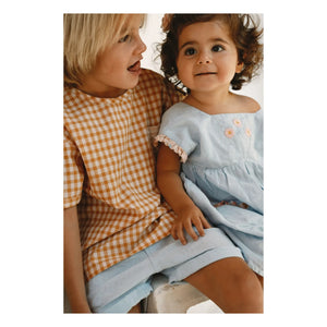 Lilinoa - Marie Lin besticktes Kleid | Hellblau