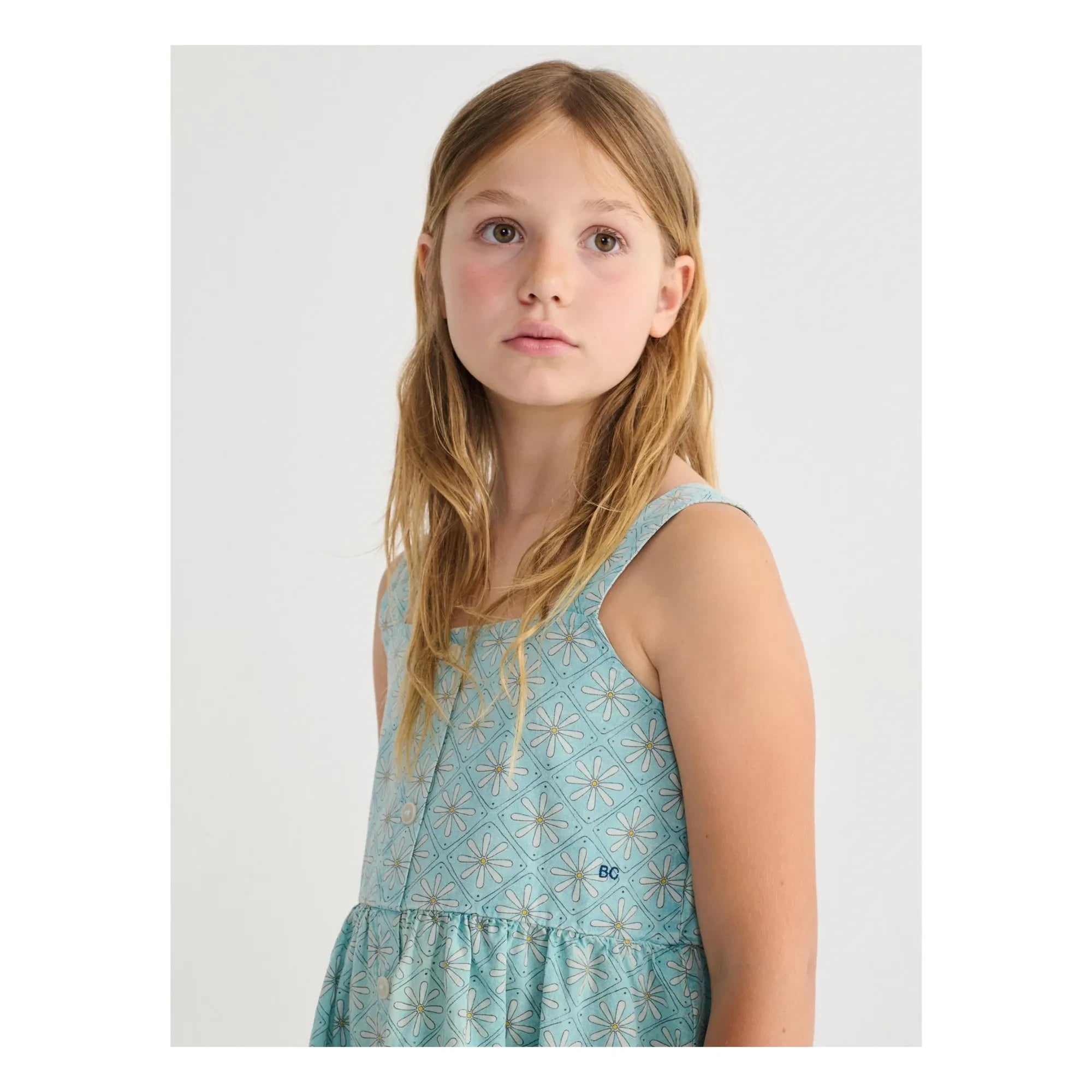Bobo Choses - Bio-Baumwoll-Gänseblümchen-Kleid | Hellblau