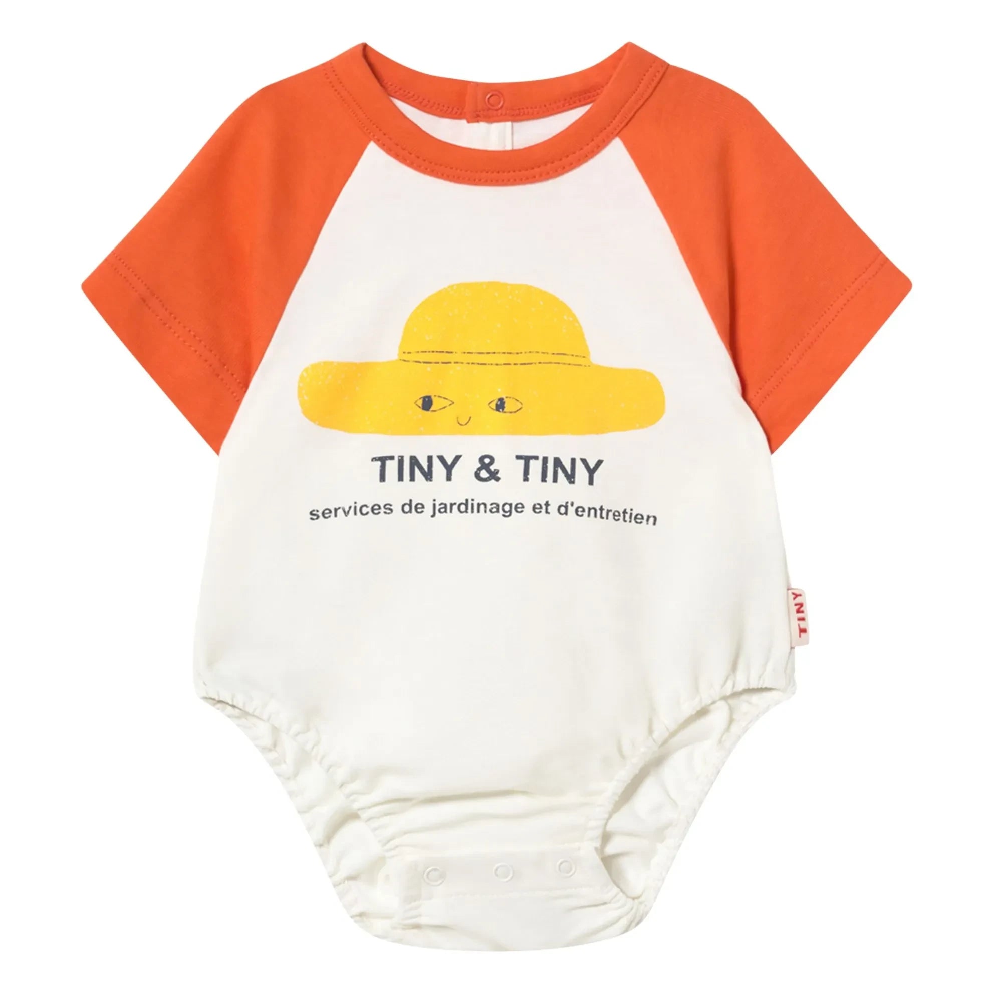 Tinycottons - Body aus Bio-Baumwolle und Mütze | Weiß